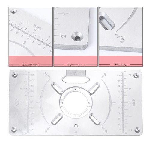 Base De Aluminio Para Ruteadora Canteadora