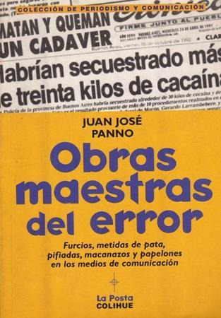 Obras Maestras Del Error-panno, Juan Jose-colihue