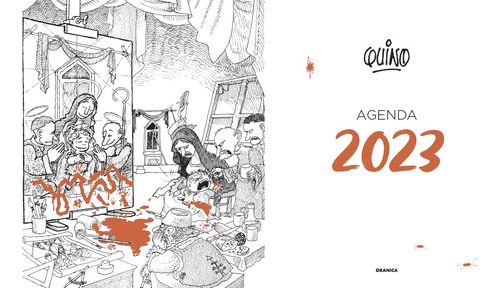 Imagen 5 de 8 de Agenda Quino 2023 Encuadernada Naranja