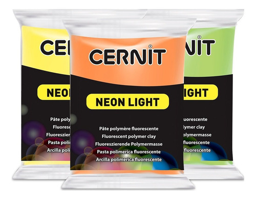 Cernit Neon Light Arcilla Polimérica 56 G Colores A Elección Color Verde