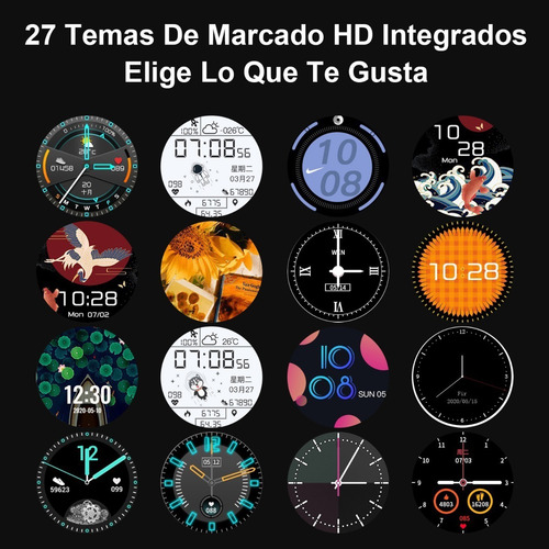 Imagen 4 de 10 de Reloj Inteligente Deportivo Bluetooth Con Llamada