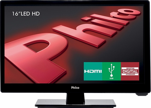 Tv Led 16 Polegadas Philco Conversor Digital Novo Lacrado