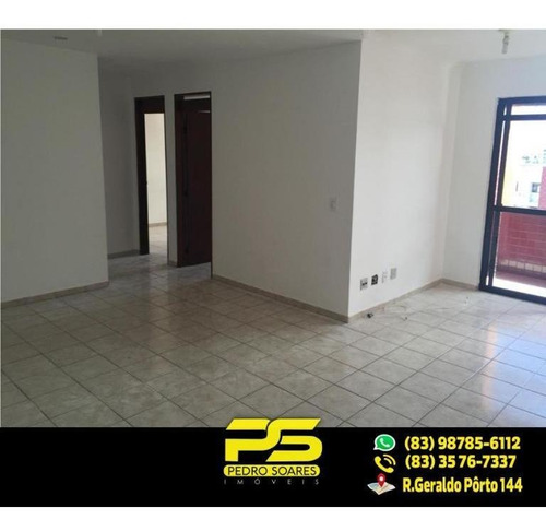 Imagem 3 de 13 de (oportunidade À 70 Metros Do Mar) Apartamento Com 3 Dormitórios À Venda, 80 M² Por R$ 300.000 - Bessa - João Pessoa/pb - Ap1831