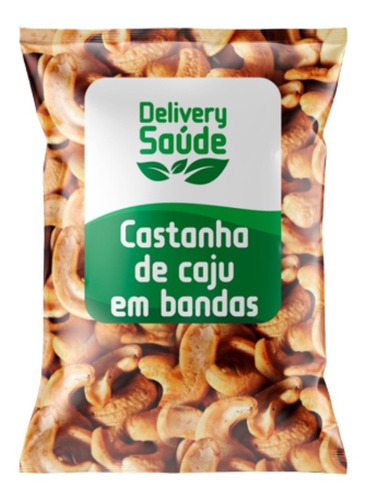 Castanha De Caju Torrada Em Banda 500g - Sem Sal