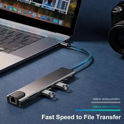 Adaptador Dock Thunderbolt3 Tipoc Hdmi P/ Macbook Air Pro M1