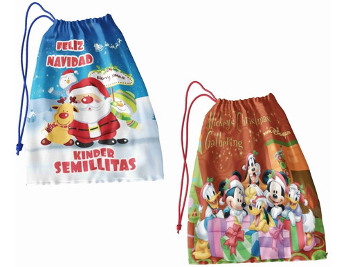 200 Dulceros Personalizados Costalitos Navidad Navideño 