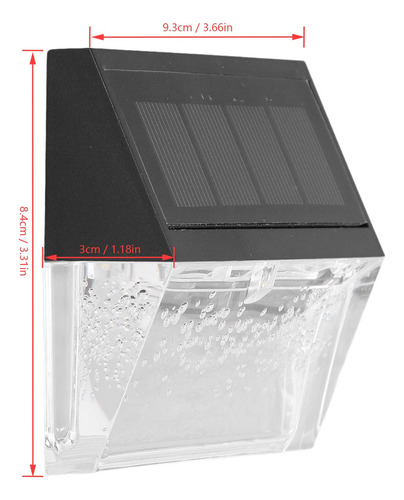 Luces Cubierta Solares 4 Piezas Cálida Rgb Inteligente Ip56