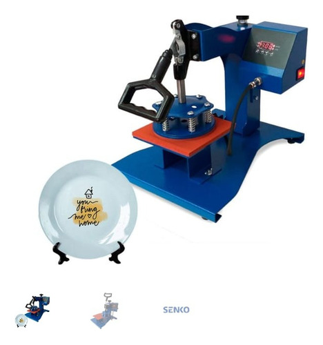 Senko Combo De Sublimacion: Plana, Gorra, Taza, Platos (Usado)