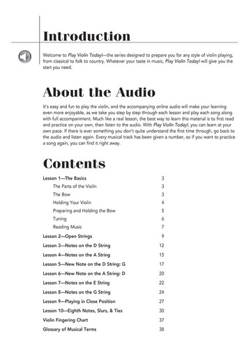 Play Violin Today! Level 1, A Complete Guide To The Basics.