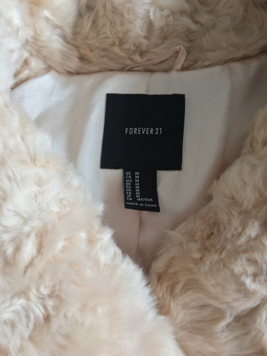 Tapado De Piel Forever Xxi Natural/rosadito