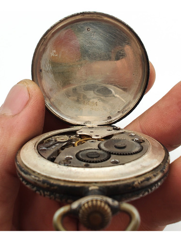 Reloj Bolsillo Antiguo Election Plata 900 (a Revisar) (Usado)