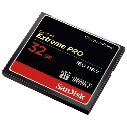 Imagem 1 de 3 de Cartão Mem Compact Flash Cf 32gb Sandisk Extreme Pro 160mb/s