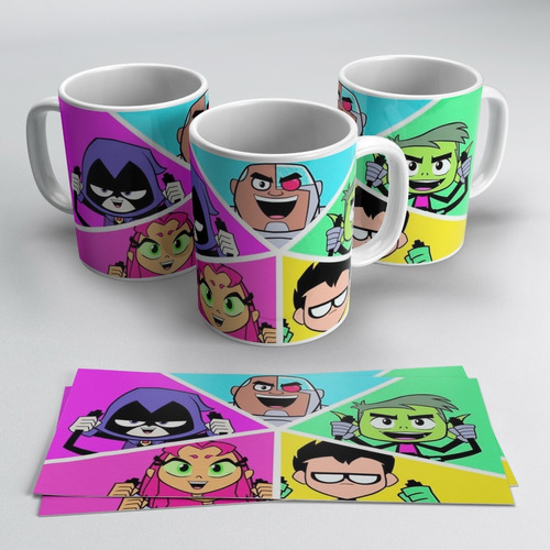 Caneca Personalizada - Jovens Titans Em Ação