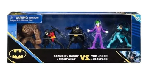 Figuras Héroes Vs Villanos Set Dc Mini 5u De 5 Cm  