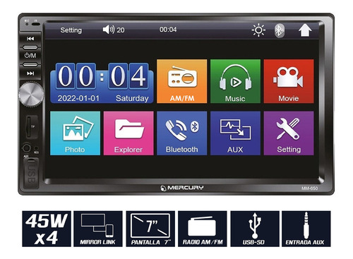 Imagen 2 de 7 de Estereo Pantalla Tactil Gps 2 Din + Camara Estacionamiento