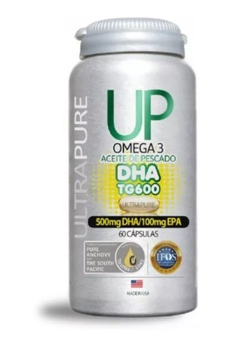 Omega Up Tg Dha 600 (500mg Dha/100mg Epa)x 60 Caps Ultrapure