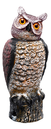 Pájaro Realista Espantapájaros Búho Falso Señuelo