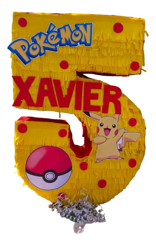Piñata Pokemon Pikachu Personalizada Cumpleaños Modelo 2