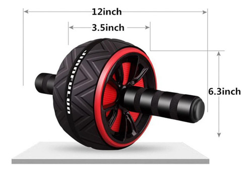 Rueda De Ejercicio Con Agarre Cómodo | Unisex Negro