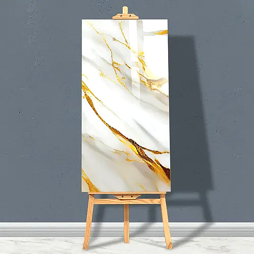 5 Placas Adesiva Parede Painel Dourado Mármore 30x60cm Top Dourado