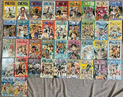 Mangá One Piece 1, 2, 4, 5, 7, 12, 19-47, 51, 61, 62 Panini