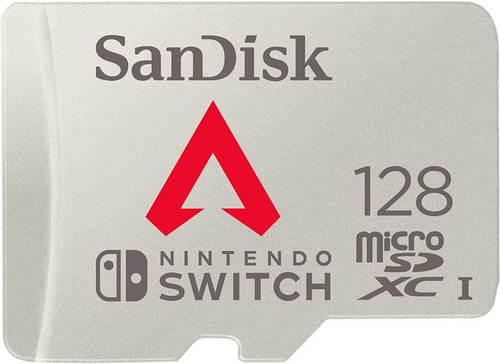 Imagen 1 de 6 de Tarjeta De Memoria Sandisk 128 Gb Micro Sd Nintendo Switch Apex