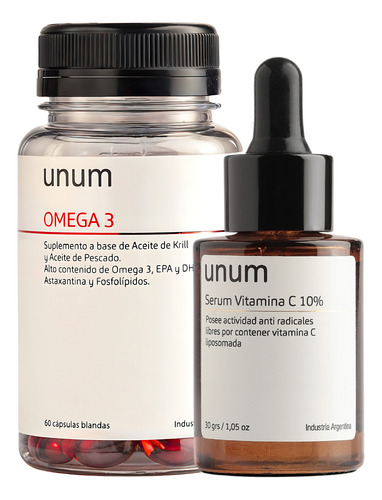 Suplemento Omega 3 Aceite Krill Pescado Serum De Vitamina C