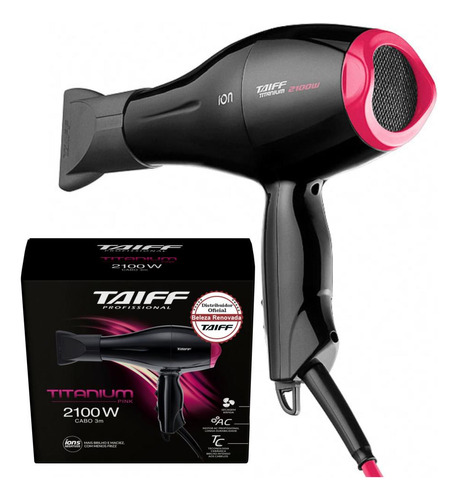 Secador De Cabelo Taiff Profissional Titanium Original 2100w