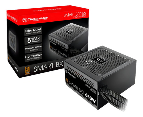Fuente De Alimentación Para Pc Thermaltake Technology Smart Bx1 Series Spd-650ah2nkb 650w Black 220v Black