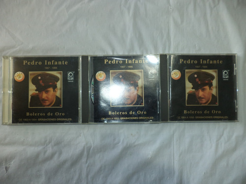 3 Cds. Boleros De Oro. Pedro Infante (Usado)
