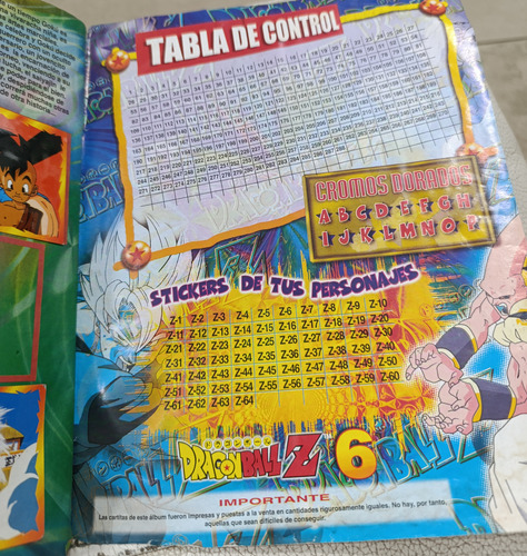 Album Dragon Ball Z6 Navarrete (Usado)