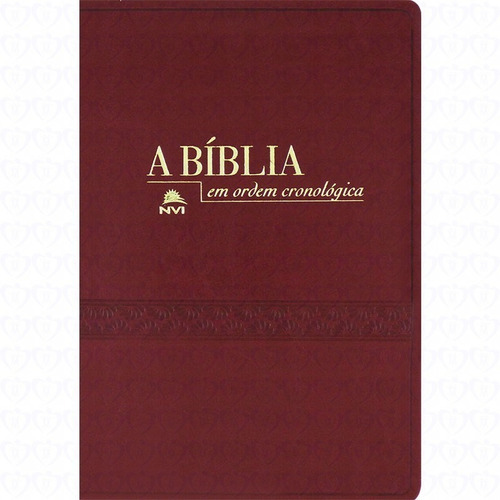 Bíblia Sagrada Em Ordem Cronológica Nvi Capa Luxo Vermelha