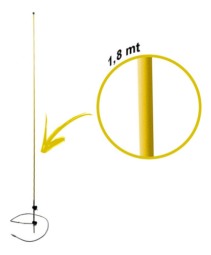 Antena Lateral Fibra Mb 1113 608 1114 708 2013 Varias Cores