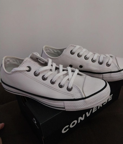 Tênis Converse All Star Em Couro 