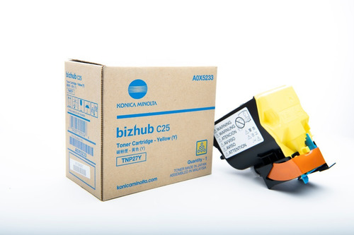 Imagen 2 de 3 de Tóner Tnp-27y Konica Minolta Original Para Bizhub C25