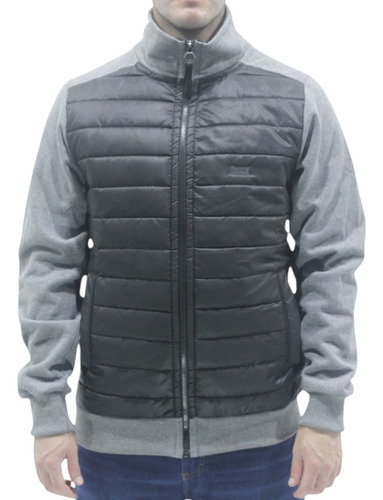 Campera Narrow Frisada Sin Capucha Y Nylon 9001241 Hombre