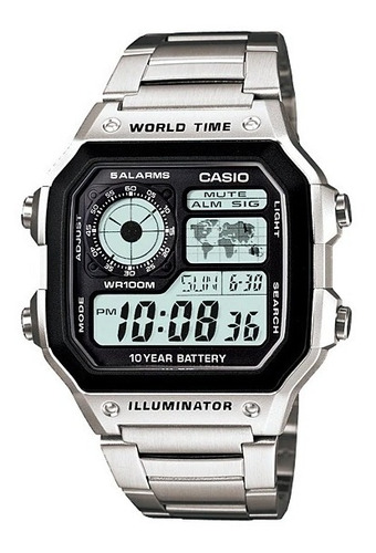 Reloj Casio Vintage Ae-1200whd-1a Wr100m Agente Oficial Watchcenter ( Caba ) Garantia 2 Años Envio Gratis