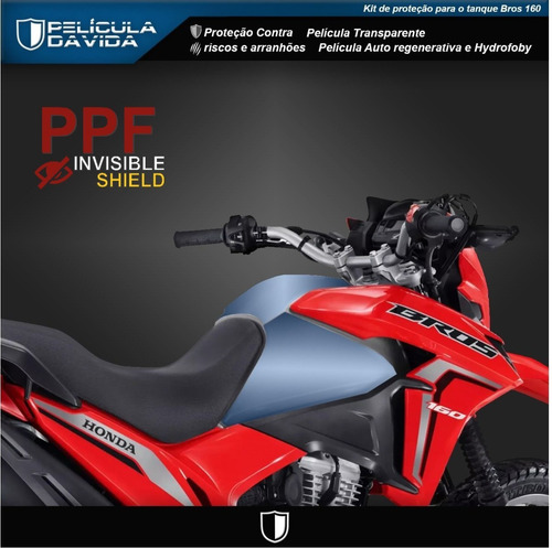 Película Ppf Proteção De Riscos Tanque Honda Nxr 160 Bros