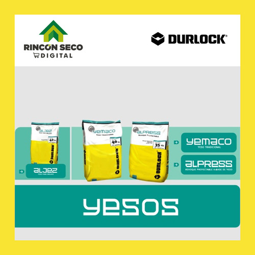 Bolsa De Yeso Alpress Proyectable Durlock 35kg
