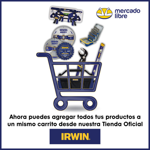 Broca Paleta Para Madera 1-3/8' X 6' (34.9mm) Irwin 88822