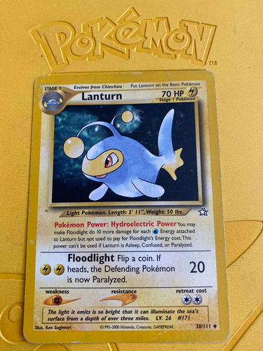 Juego De Mesa Cartas Pokemon Lanturn