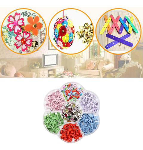 Mini Broche De Papel Metálico Decorativo Para Diy Arte Re