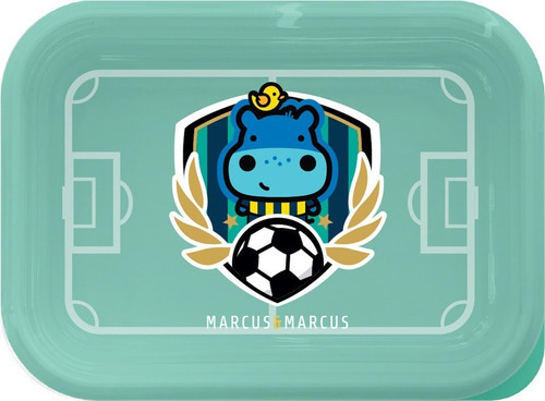 Lancheira 2 Estágios Em Inox Futebol - Marcus & Marcus Cor Verde Animais