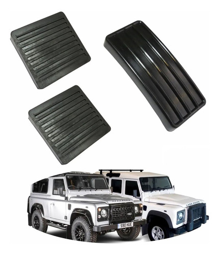 Kit 3 Capas Pedais Freio/embreag/acelerador Lr Defender 90