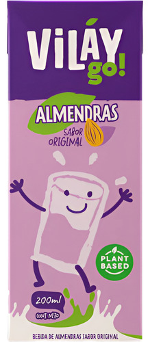 Bebida Vegetal Vilay Almendra - Sabores 200 Ml X 24 Unids