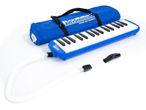 Romms Mld-2bl Melodica 32 Teclas Azul Estuche De Tela Suave