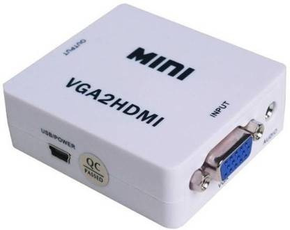 Kit Conversor Vga To Hdmi + Cable Vga+ Cable Hdmi + Audio 3,