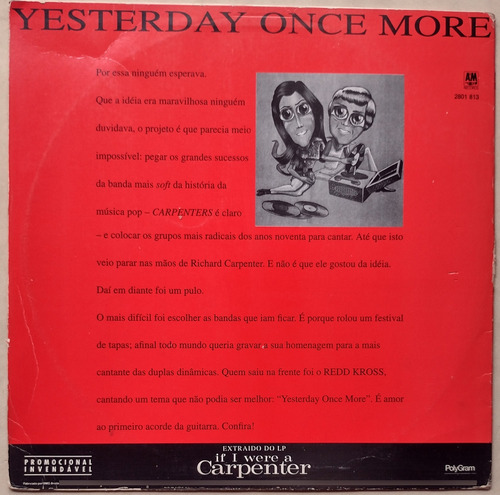 Lp Redd Kross Yesterday Once More 1994 Single Vinil (Usado)