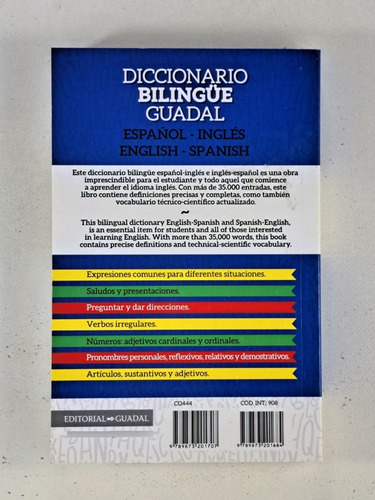 Diccionario Bilingüe Guadal - Esp / Ingles - Ingles / Esp
