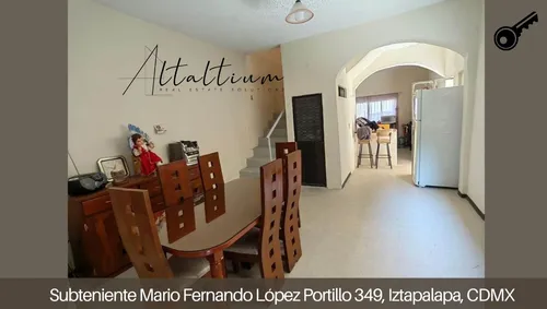 Se Vende Casa En Subteniente Mario Fernando López Portillo (sur 121 A), No 349, Manzana 46, Lote 49, Escuadrón 201, Iztapalapa, Cdmx. Pch28-di